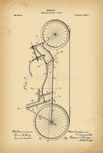 1901专利自行车自行车历史发明