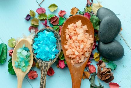 各种颜色海盐图片