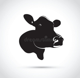 抽象的黑的奶牛上端