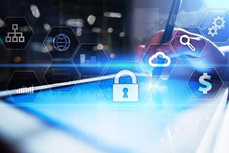 资料保护,计算机的安全,信息安全和加密照片