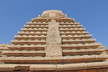 哈马库塔小山,庙,石头雕刻采用汉比.卡纳塔克邦,印度