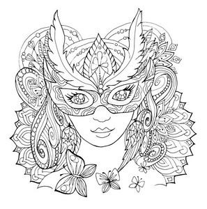 蝴蝶面具图片-蝴蝶面具素材-蝴蝶面具插画-摄图新视界
