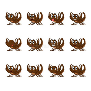 想死不想活表情蝎子和不同的面部的表情照片