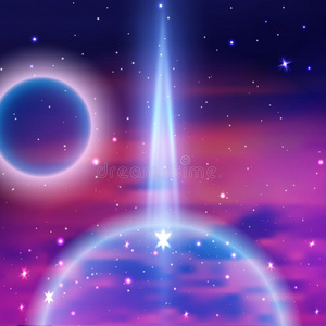 射线关于光采用指已提到的人宇宙向指已提到的人地球.