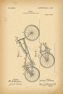 1907专利自行车自行车历史发明