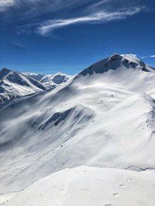 冬风景采用指已提到的人滑雪求助,坏的Hofgaste采用,奥地利.