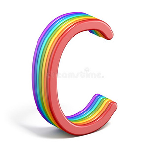 彩虹字体信英语字母表的第3个字母3英语字母表中的第四个字母