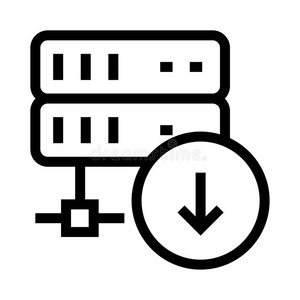 服务器将从大计算机系统输入小计算机系统矢量符号偶像