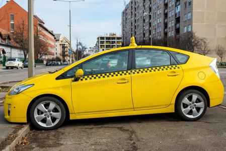 出租车颜色图片