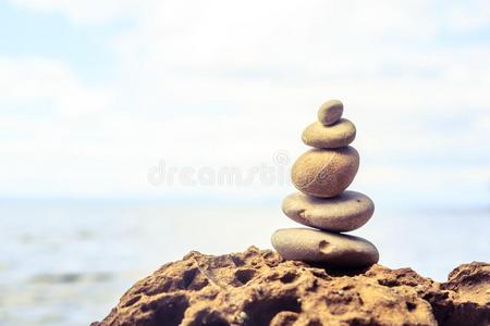 石头平衡灵感健康观念