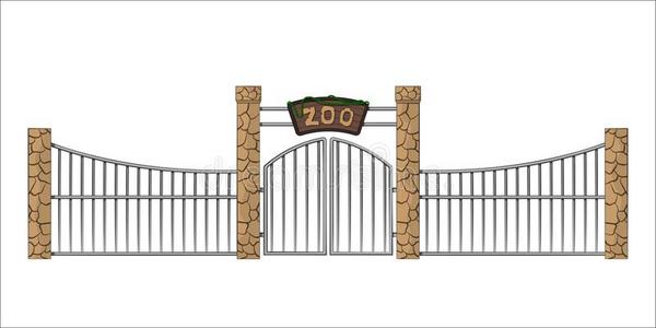 动物园的大门怎么画图片