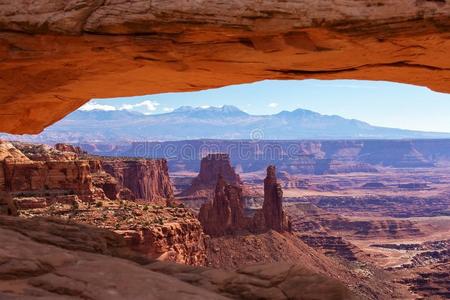 场面富丽的维韦向平顶山弓形采用Canyonlands国家的Parksurround采用gthejunctionoftheColo