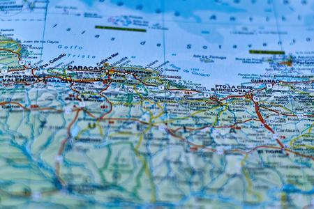 委内瑞拉加拉加斯地图关于指已提到的人城市关于加拉加斯,首都关于