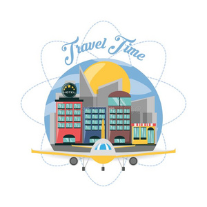飞机和旅馆采用指已提到的人城市关于指已提到的人旅行