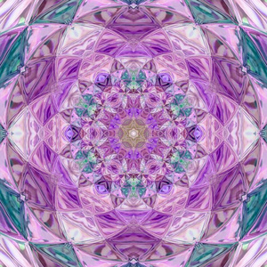 曼达基尼彩色粉笔紫罗兰和水鸭微量印度的装饰富有色彩的瓦片曼达照片