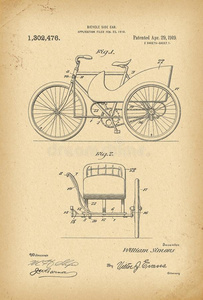 1919专利自行车自行车历史发明