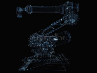 工业的机器人臂由组成关于发光的台词