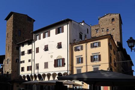 历史的建筑物采用弗洛伦斯,意大利