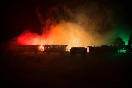 火车活动的采用雾.古代的蒸汽火车头采用夜.夜Turkey土耳其