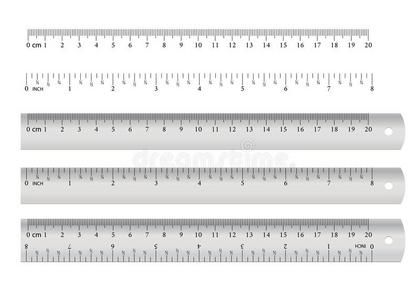 米制的帝国的尺.厘米和英寸.测量工具装备