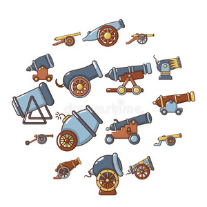 炮车上卸下大炮图片