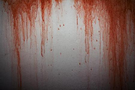 血迹向c向crete墙背景照片