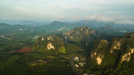 空气的看法风景关于山采用甲米泰国