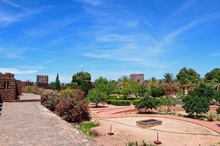 城堡庭院和园,锡尔维什,葡萄牙.