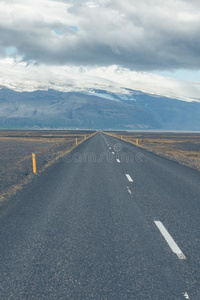 无尽的冰岛的公路