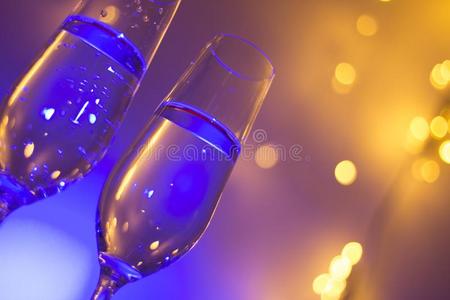 香槟酒玻璃采用迪斯科舞厅社交聚会条