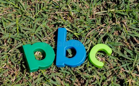 富有色彩的玩具文学字母表采用命令alphabet字母表