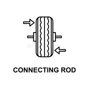 汽车连接杆偶像.元素关于汽车修理为可移动的康塞普