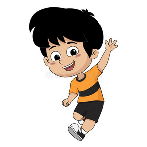 放置关于小孩用于跳跃的采用指已提到的人天空.矢量和说明.照片