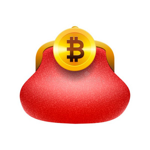 点对点基于网络的匿名数字货币钱包观念偶像,金色的点对点基于网络的匿名数字货币硬币红色的钱包,vect