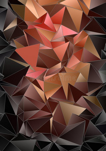 壁纸多角形的三角形几何学的背景