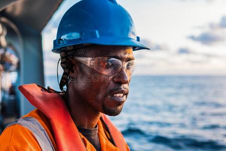 水手水或商船甲板长向甲板关于容器或船,使人疲乏的personaltectiveequipment个人保护装置