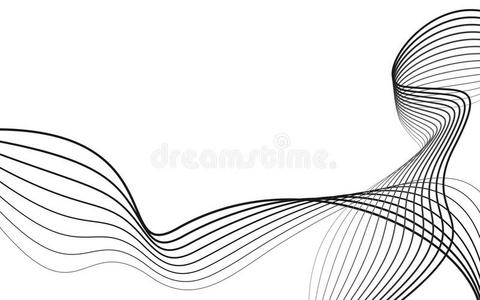 商业背景台词波浪抽象的流动的条纹和弧线