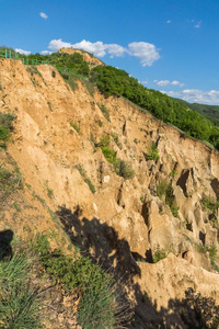 风景和岩石形成桩金字塔,里拉山,久斯