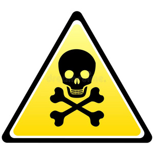 矢量说明颅骨危险符号照片