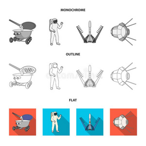 地面遥控无人驾驶月面自动车,空间一套外衣,火箭发射,人造的地球卫星.