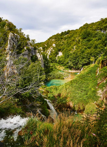 瀑布采用普利特维,克罗地亚