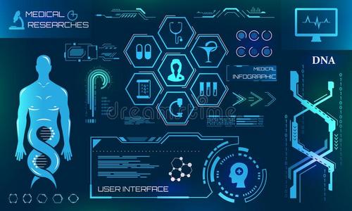 健康状况关心和医学的研究,皮原理.未来的diagram图表