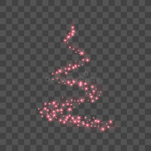 程式化的红色的圣诞节树同样地象征关于幸福的新的年假日