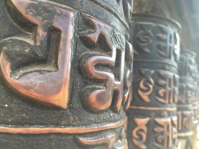 摇摆不定,猴庙采用加德满都,尼泊尔.