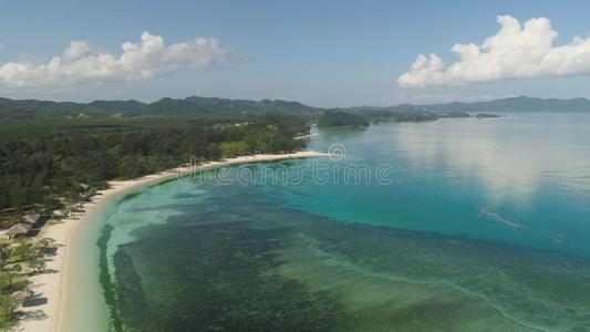 海景画和海滩和海.菲律宾,吕宋岛.