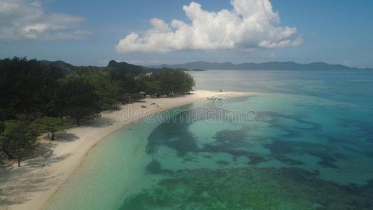 海景画和海滩和海.菲律宾,吕宋岛.