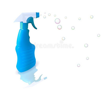 塑料制品瓶子和洗涤剂.