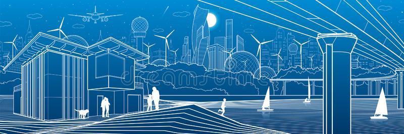 未来的城市.都市的生活.城镇基础设施.工业的不好的照片