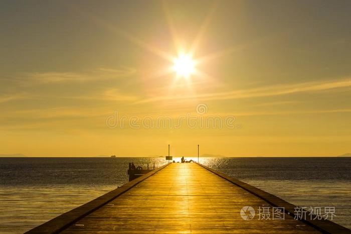 木材桥向指已提到的人海在日落海滩采用岛岛萨梅,ThaiAirwaysInternational泰航国际