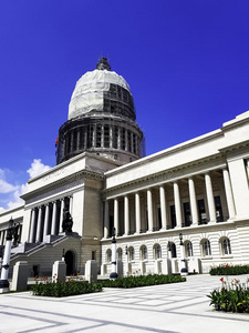 国家的国会大厦建筑物-elevation仰角国会大厦io采用哈瓦那雪茄,古巴